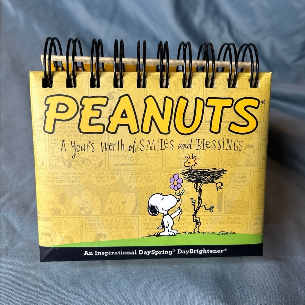 DaySpring Charles Schulz's Peanuts DayBrightener Perpetual Flip Calendar Desk